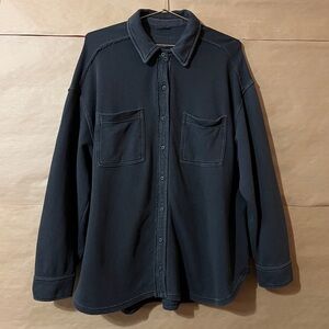 Aerie | LumberJane Fleece Shirt Shacket Button Front Oversized Longline Size XS